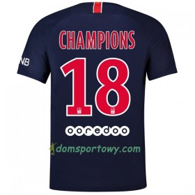 Koszulka Paris Saint-Germain Champions 18 Domowe Koszulki Piłkarskie 2018-2019 Krótki Rękaw